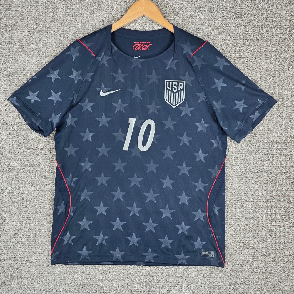 Nike Christian Pulisic 2026 Away USA Soccer Jersey Navy Blue Star Mens Large L